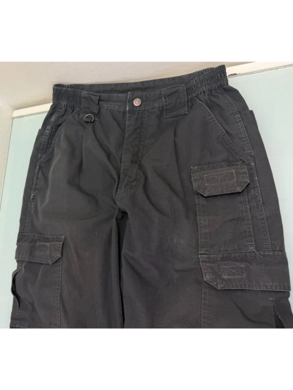 Propper Cargo Tactical Pants Men 32X32 Ripstop Hiking Workwear Y2K Elastic Waist